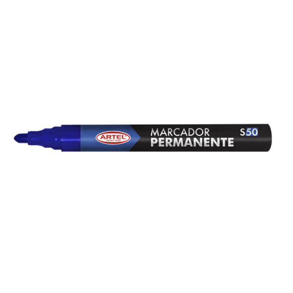 MARCADOR PERMANENTE PTA REDONDA AZUL XUNI