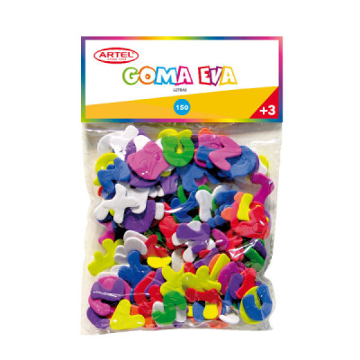 GOMA EVA DE LETRAS 150UNI