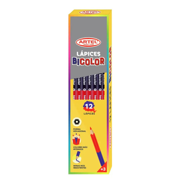 LAPICES BICOLOR 12 UNI. ARTEL