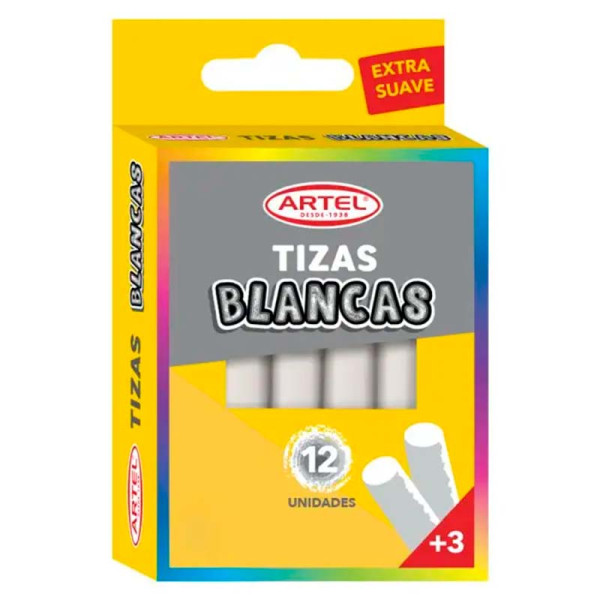TIZAS BLANCAS X 12 UNIDADES ARTEL
