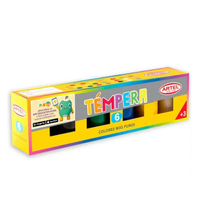TEMPERAS 6 COLORES ARTEL