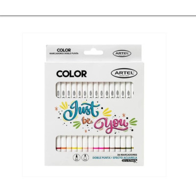 MARCADORES 36 COLORES DOBLE...