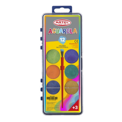 ACUARELA 12 COLORES INCLUYE...