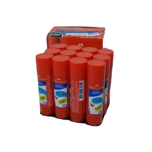 PEGAMENTO EN BARRA 21GR x12UNI FABER-CASTELL