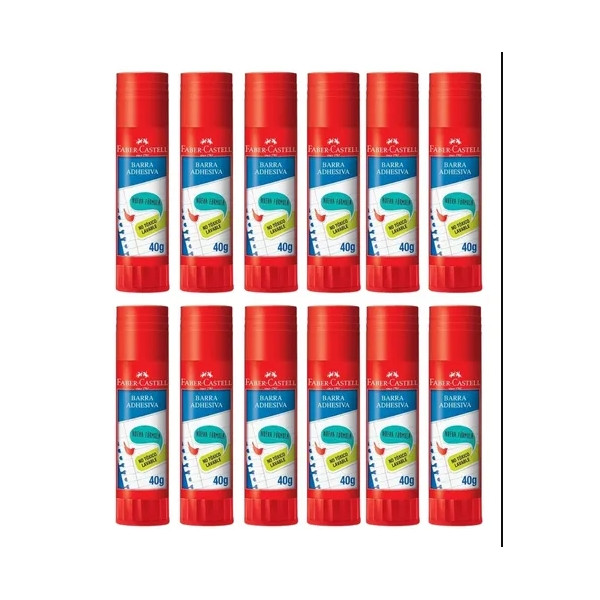PEGAMENTO EN BARRA 40GR xU12 FABER-CASTELL