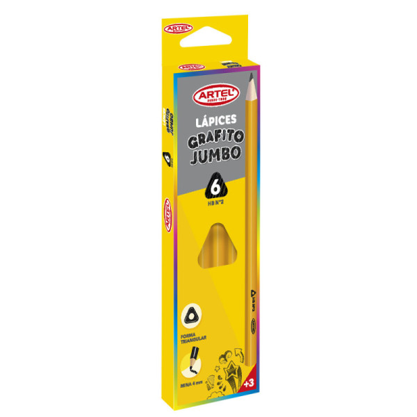 LAPICES GRAFITO JUMBO 6 UNI. ARTEL