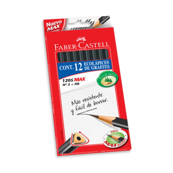 ECOLAPIZ TRIANGULAR GRAFITO x12UNI- FABER-CASTELL