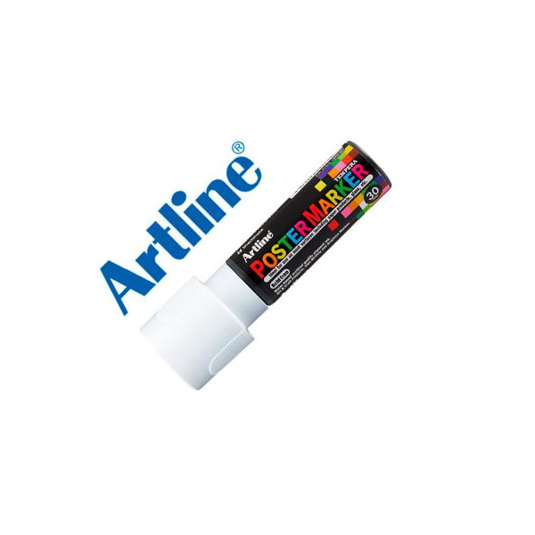 Marcadores Poster Marker 30mm Blanco, Artline