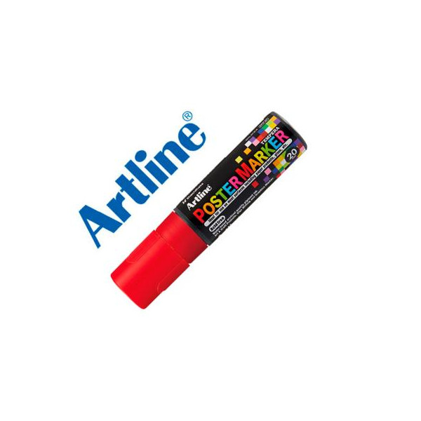 Marcador Poster Marker 20mm Rojo, Artline.