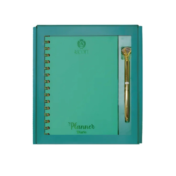 Set Ascott Planner C/espiral + Boligrafo Negro
