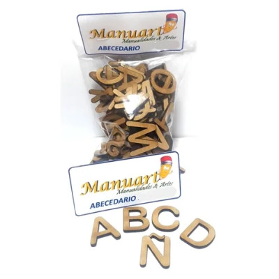 Pack 59 Letras De Madera...