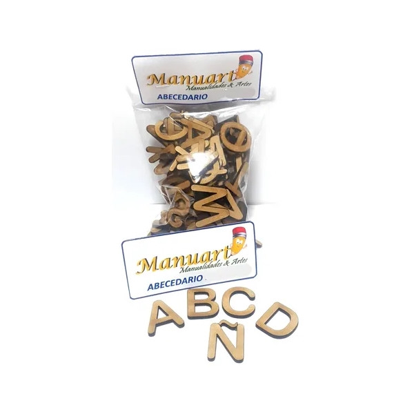 Pack 59 Letras De Madera Aprendizaje Incluye Ñ