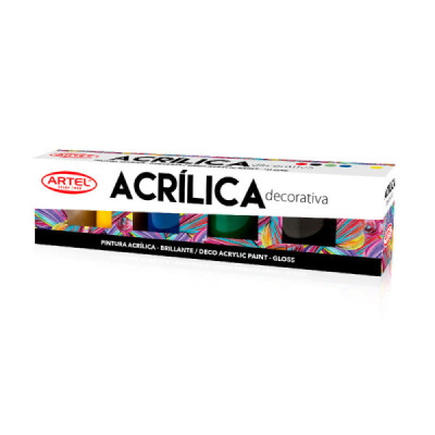 PINTURA ACRILICA 6 COLORES