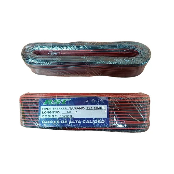 Rollo Cable Parlante 2 X 0.35mm 50 Mts Audio