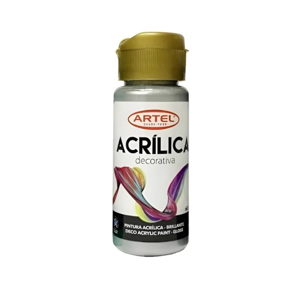 Pintura acrilica metalica 60ml, Artel