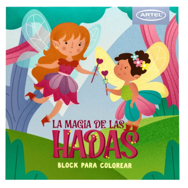 Libro Block Para Colorear La Magia De Las Hadas, Artel