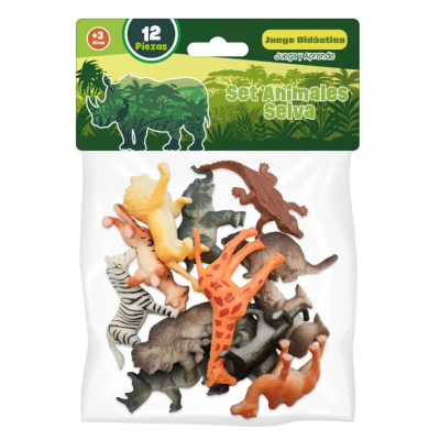 Set Animales de La Selva 12...
