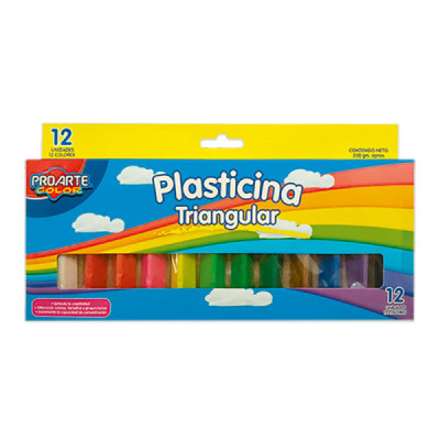 PLASTICINA TRIANGULAR 12...