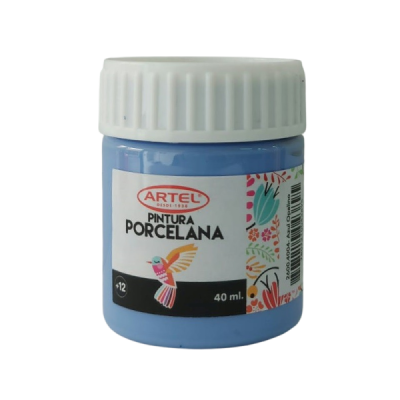 PINTURA PORCELANA AZUL...