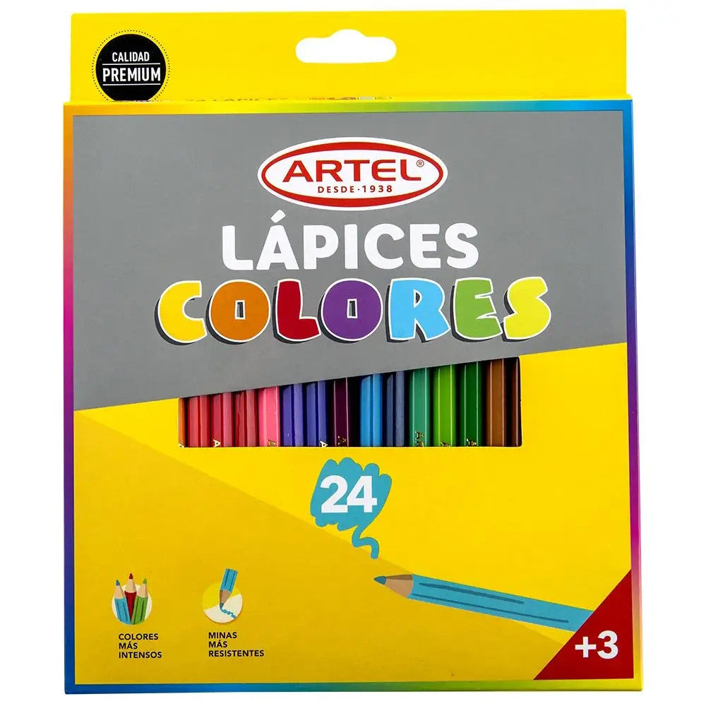 LAPICES DE 24 COLORES ARTEL
