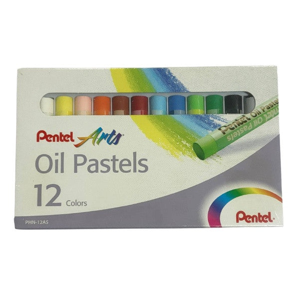 CRAYONES OLEO-PASTEL 12 COLORES PENTEL