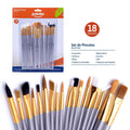 SET DE PINCELES 18 PIEZAS POINTER
