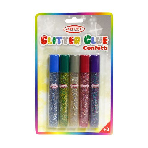 GLITTER GLUE CLASSIC 6 COLORES, ARTEL