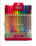 BOLIGRAFOS GEL LUMINOSOS 12 COLORES, ARTEL