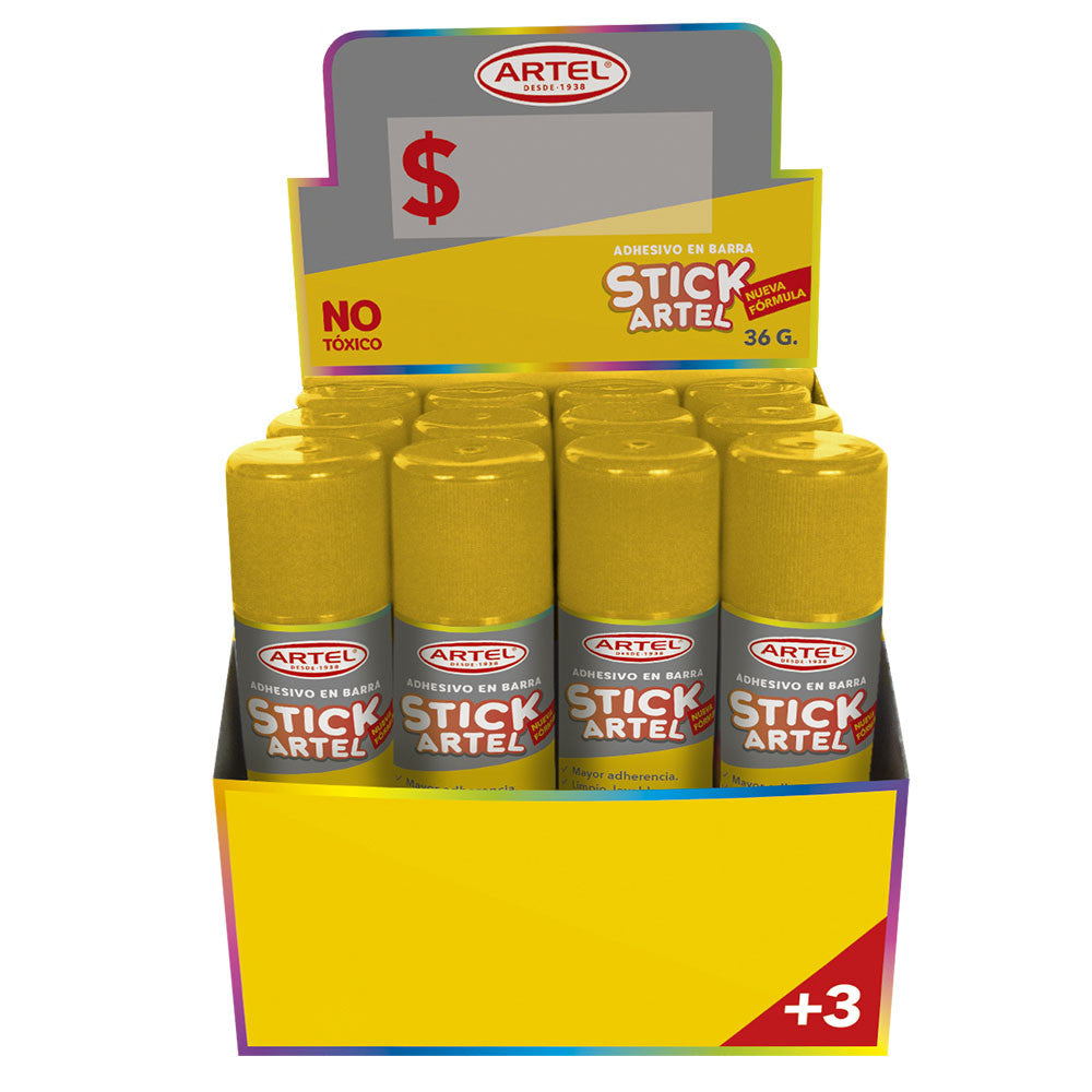 CAJA x 12 UNI ADHESIVO EN BARRA 36 G ARTEL