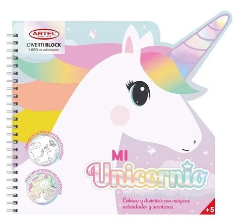 DIVERTIBLOCK MI UNICORNIO LIBRO DE ACTIVIDADES, ARTEL.