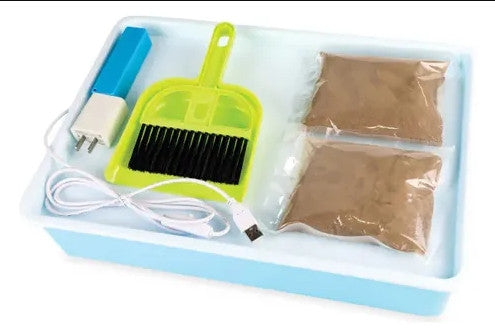 BANDEJA DE LUZ Y ARENA PLASTICA C/ACCESORIOS /SOLINTE SPA