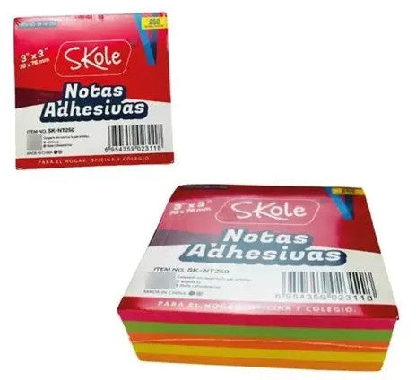 POS IT-NOTA ADHESIVA 5 COLORES 250 HJAS