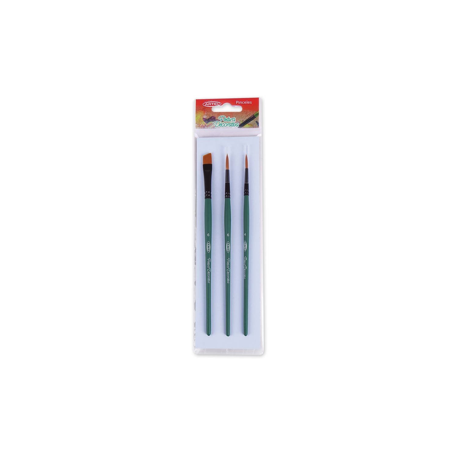 SET PINCEL DECORATIVO 3UNI ARTEL