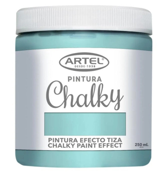 PINTURA CHALKY EFECTO TIZA VERDE MENTA 250ML, ARTEL