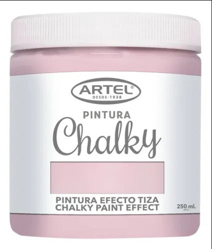 PINTURA EFECTO TIZA ROSA PALIDA 250ML, ARTEL