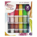 SET DE TEMPERAS + PINCEL 30 COLORES