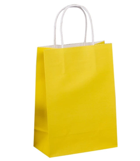 BOLSA DE REGALO KRAFT 12UNI AMARILLO