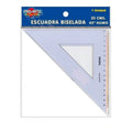 ESCUADRA BISELADA 25CM 45°HUMO, PROARTE