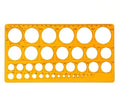 REGLA PLANTILLA DE CIRCULOS 23CM, HAND