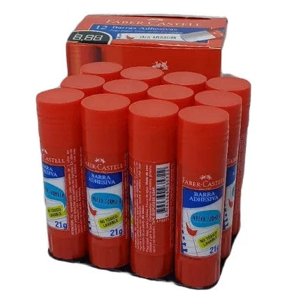 PEGAMENTO EN BARRA 21GR x12UNI FABER-CASTELL