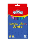 LAPICES DE COLORES JUMBO 12UNI, GEORGI