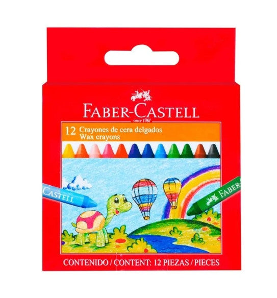 CRAYONES DE CERA JUMBO x12UNI, FABER-CASTELL