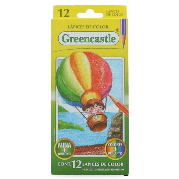 12 LAPICES DE COLOR GREENCASTLE