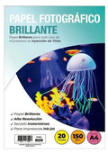PAPEL FOTOGRAFICO A4 BRILLANTE 150GR ADETEC
