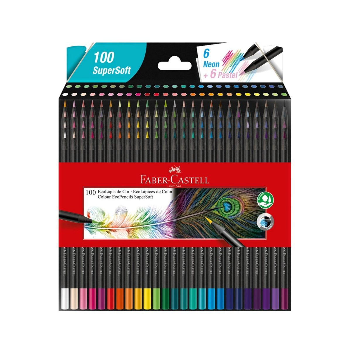 Lapices De Colores Super Soft, Con 100 Colores Para Pintar- Faber Castell