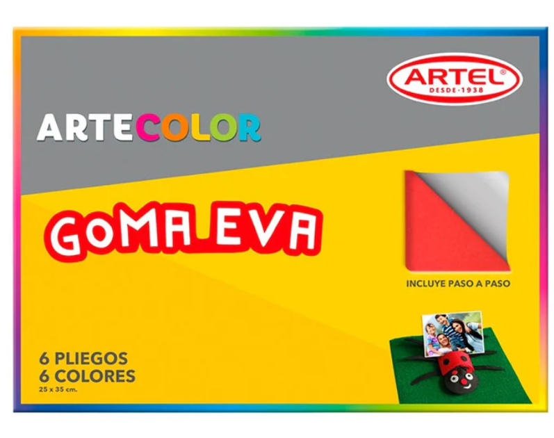 Goma Eva 6 Pliegos, Artel