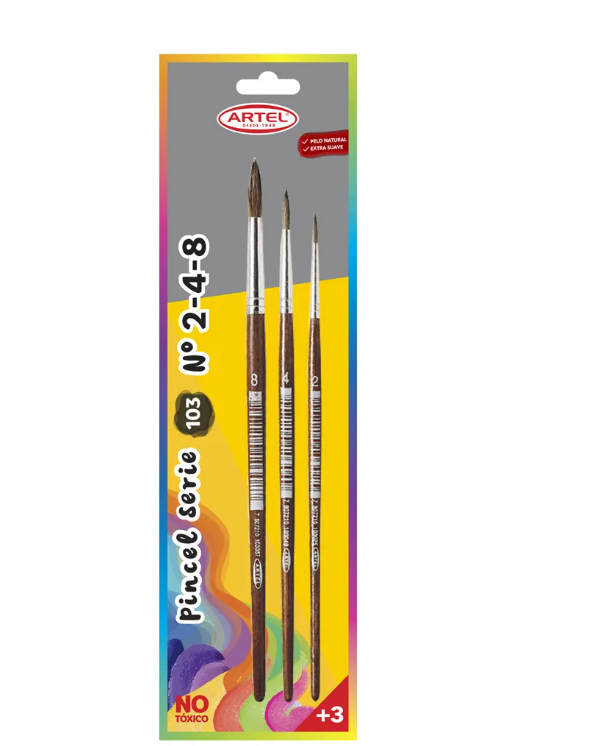 Pincel Serie 103 N°2-4-8 Artel