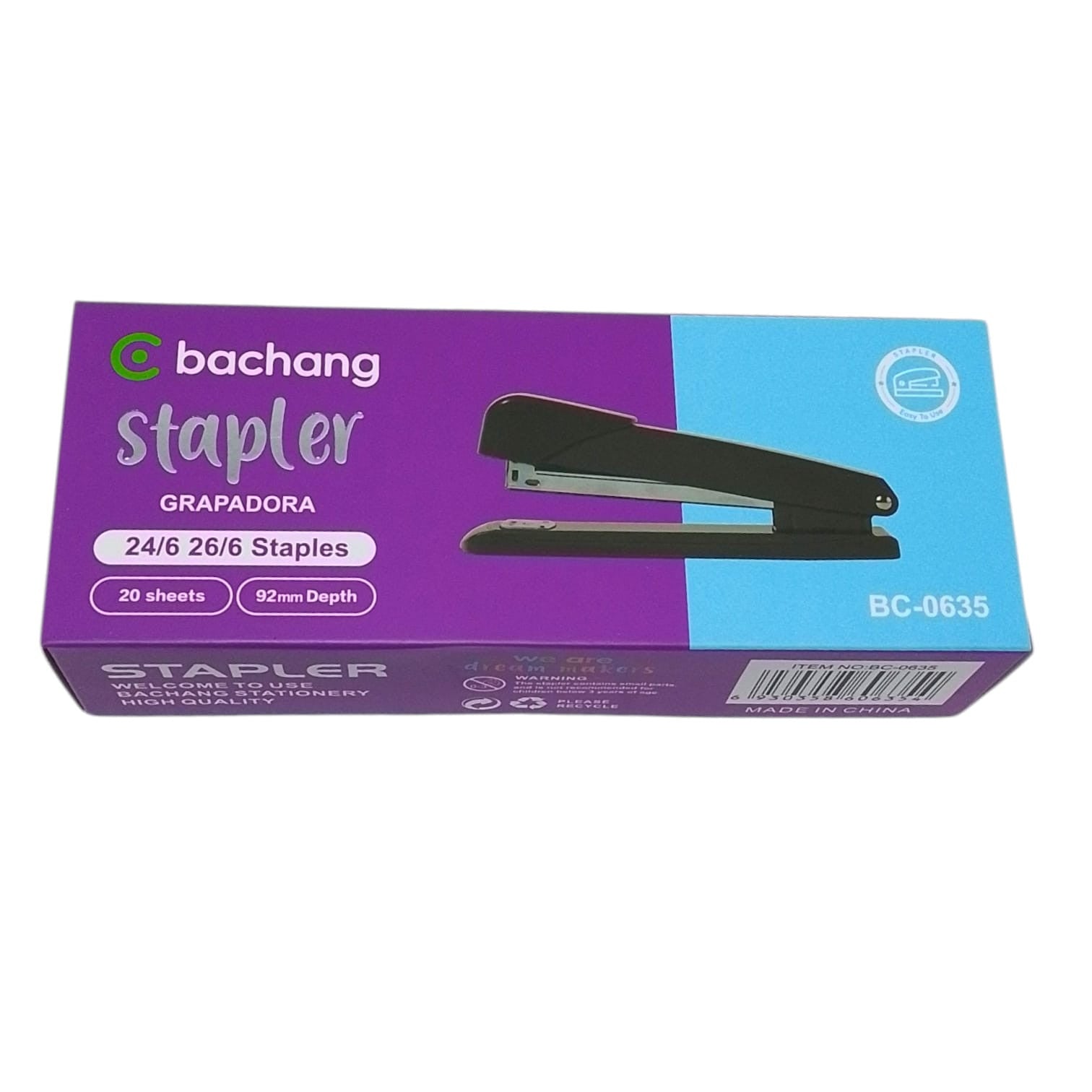 Corchetera Grande Metalica 24/6-26/6 Colores Stapler