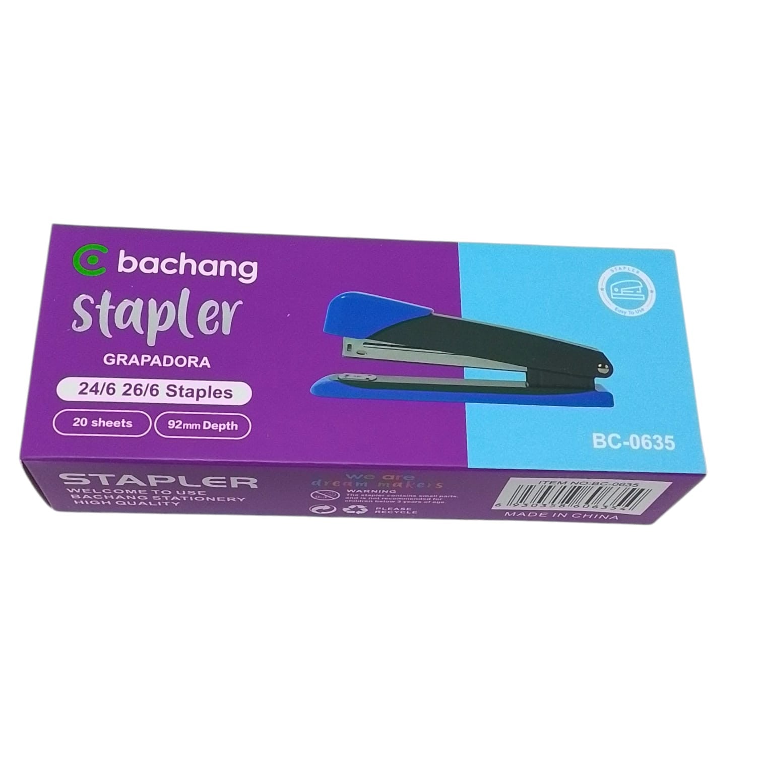 Corchetera Grande Metalica 24/6-26/6 Colores Stapler