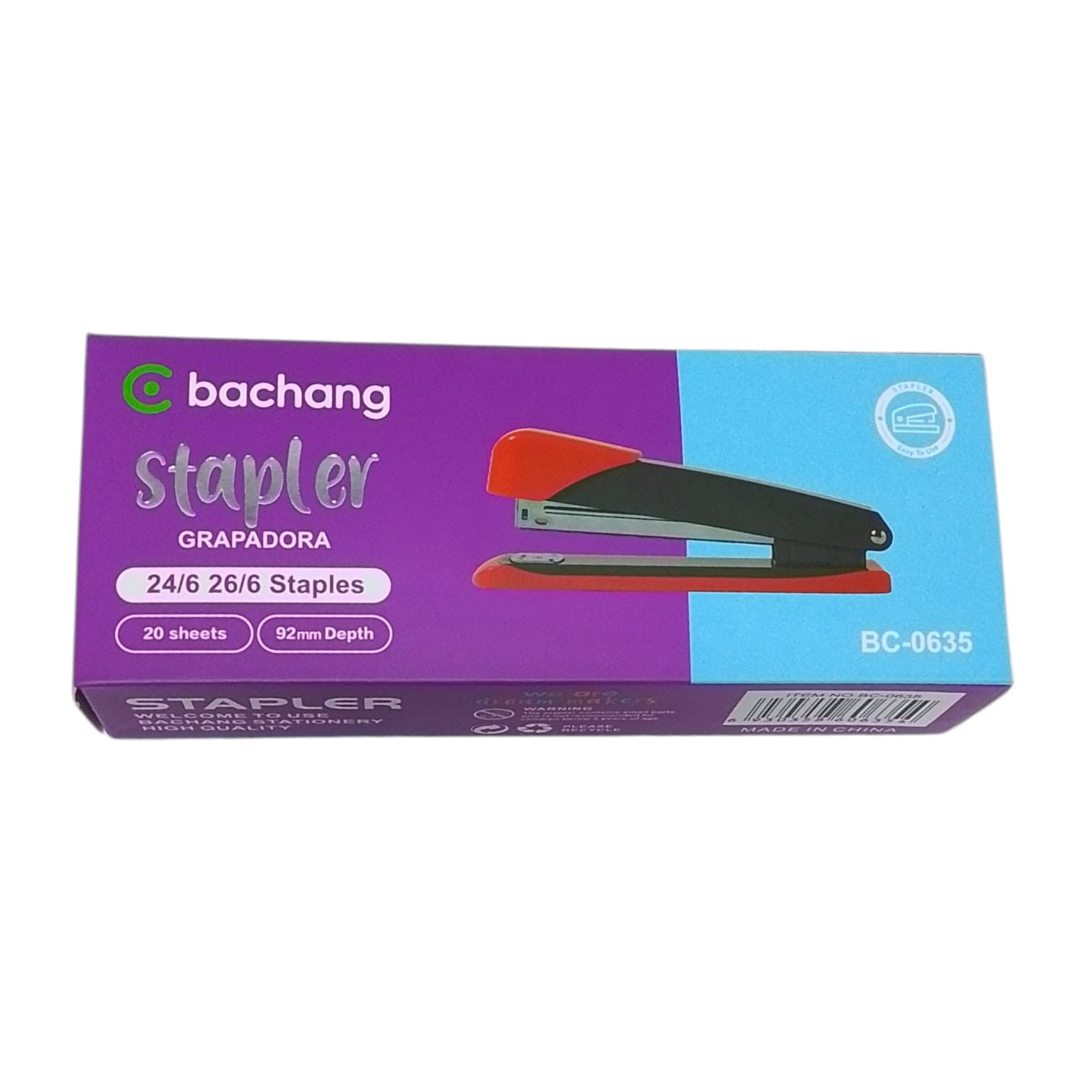 Corchetera Grande Metalica 24/6-26/6 Colores Stapler